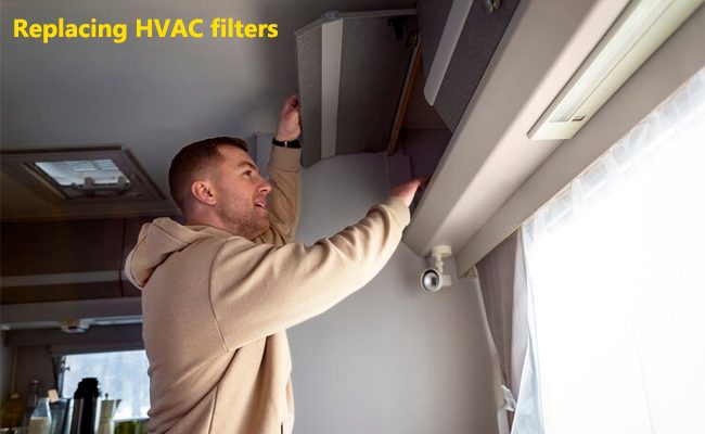 replacing HVAC filters
